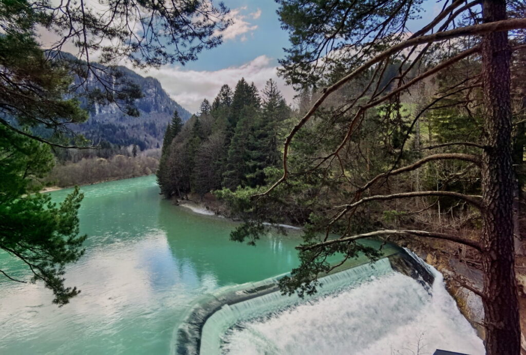 Urlaub in Deutschland beim Lechfall in Füssen