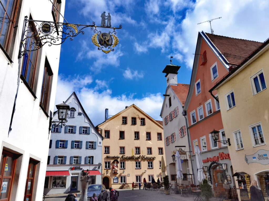 Urlaub in Deutschland: Die historische Altstadt Füssen